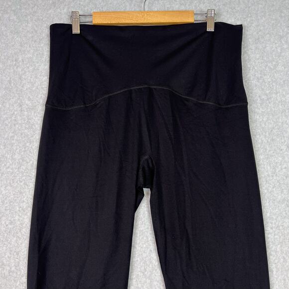 SPANX Black Booty Boost 7/8 Leggings Tummy Control Size 2X Petite - Picture 2 of 13